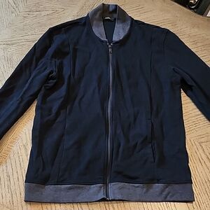 Alfani Black zip up jacket size L